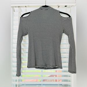 One Clothing Black and White Striped Top